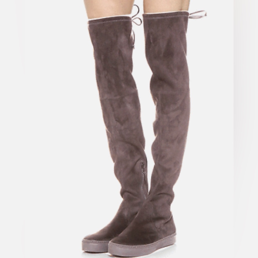 Stuart Weitzman  PLAYTIME Over The Knee Boot Thigh High Brown Suede
